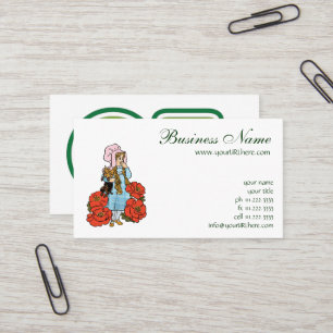 Vintager Zauberer von Oz, Dorothy, Red Poppy Blume Visitenkarte