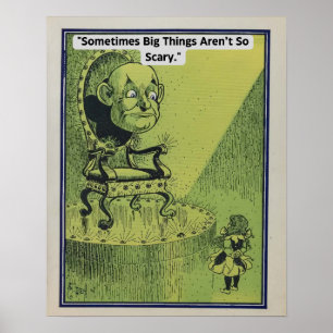 Vintager Zauberer von Oz Dorothy und Powerfu Oz Po Poster