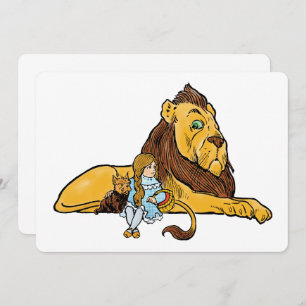 Vintager Zauberer von Oz, Dorothy und Toto Einladu Einladung