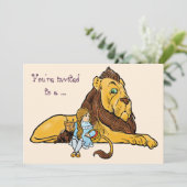 Vintager Zauberer von Oz, Einladung zur Geburtstag (Stehend Vorderseite)