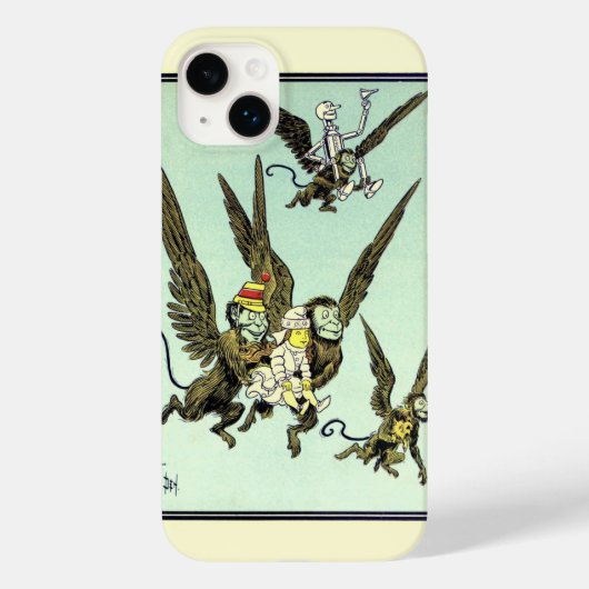 Vintager Zauberer von Oz, fliegende Affen mit Doro Case-Mate iPhone Hülle (Rückseite)