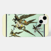 Vintager Zauberer von Oz, fliegende Affen mit Doro Case-Mate iPhone Hülle (Rückseite (Horizontal))