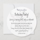 Vintager Zauberer von Oz Lion, Kindergeburt Einladung (Rückseite)