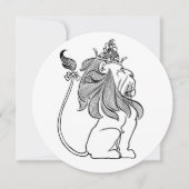 Vintager Zauberer von Oz Lion, Kindergeburt Einladung (Vorderseite)