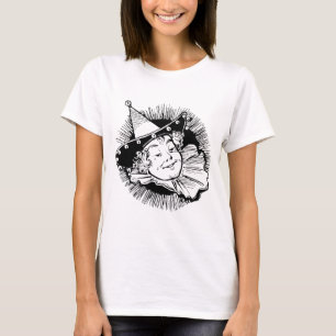 Vintager Zauberer von Oz, Portrait von Frau Munchk T-Shirt