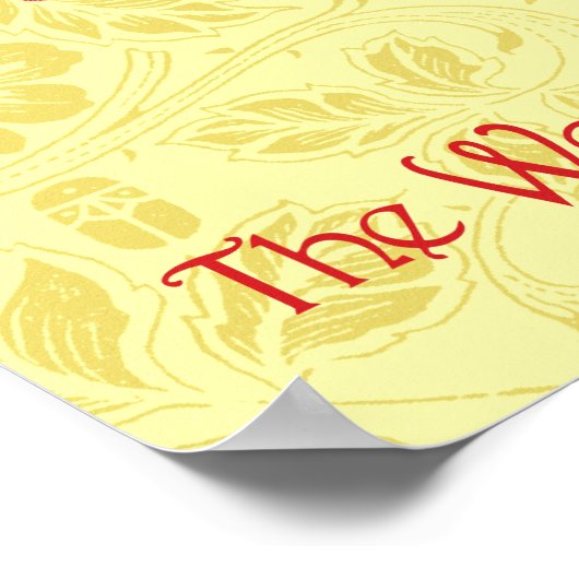 Vintager Zauberer von Oz Poster (Ecke)