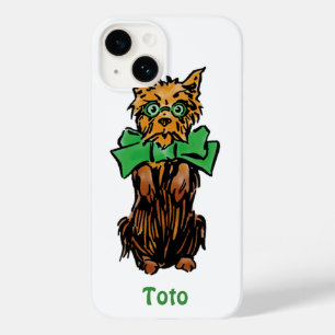 Vintager Zauberer von Oz Toto Dog mit grünem Bow Case-Mate iPhone Hülle
