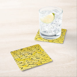 Vintager Zauberer von Oz Yellow Brick Road von Den Rechteckiger Pappuntersetzer