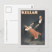 Vintager Zaubertrick: Levitation Postkarte (Vorne/Hinten)