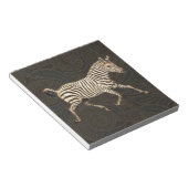 Vintager Zebra-Lauf mit Paisley-Design Notizblock (angewinkelt)