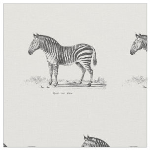 Vintager Zebra Stoff