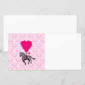 Vintager Zebra- und rosa Herzballon (Vorne/Hinten)