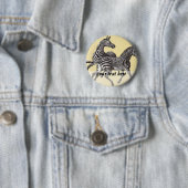 Vintager Zebras-Button Button (Beispiel)