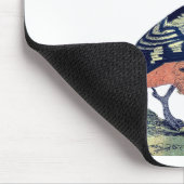 Vintager Zeckvogel Mousepad (Ecke)