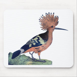 Vintager Zeckvogel Mousepad