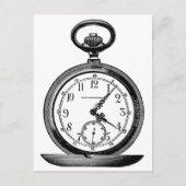 Vintager zeichn der Taschenuhr (19. Jahrhundert) Postkarte (Vorderseite)