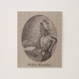 Vintager Zeichn des Dichters Phillis Wheatley Puzzle