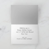 Vintager Zeichn von Gnomen im Schnee Karte (Innenseite)