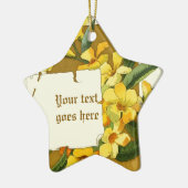 Vintager zeichn von Jasminverzierungen Keramik Ornament (Links)