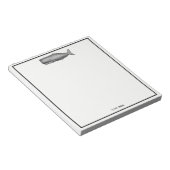 Vintager Zeichnend Wal aus dem 19. Jahrhundert Notizblock (angewinkelt)