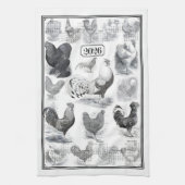 Vintager Zeitplan 2026 Geschirrtuch (Vertikal)