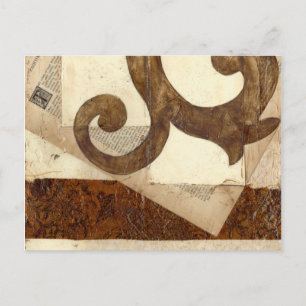 Vintager Zeitungs-Ausschnitt Postkarte