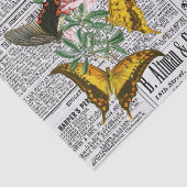 Vintager Zeitungsbutterfly Seidenpapier (Ausschnitt)