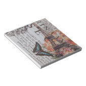 Vintager Zeitungsdecoupage-Eiffelturm Paris Notizblock (angewinkelt)