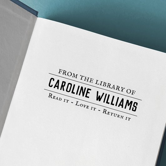 Vintager Zeitungsstil aus der Bibliothek des Buchz Gummistempel