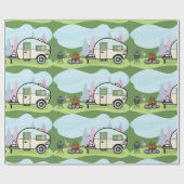 Vintager Zeltdrucker Geschenkpapier (Flach)