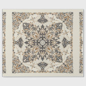 Vintager Zierpaisley Bandana Print, Seidenhalm Geschenkpapier (Flach)