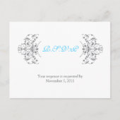 Vintager Zierrahmen Einladungspostkarte (Vorderseite)