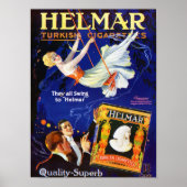 VINTAGER ZIGARETTE UND DRUCKEN POSTER (Vorne)