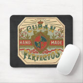 Vintager Zigarren-Anzeigen-Aufkleber-Kubaner Mousepad (Mit Mouse)