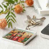 Vintager Zigarren-Aufkleber-Schlüsselanhänger Schlüsselanhänger (Seite)