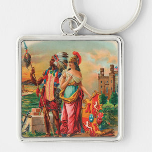 Vintager Zigarren-Aufkleber-Schlüsselanhänger Schlüsselanhänger