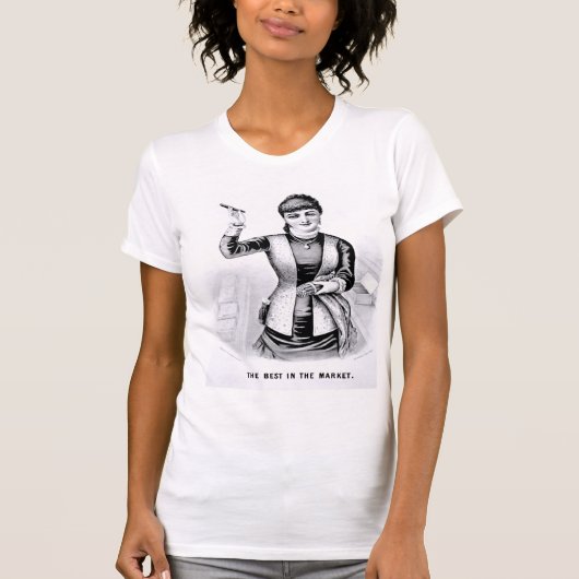 Vintager Zigarren-Mädchen-T - Shirt (Vorderseite)