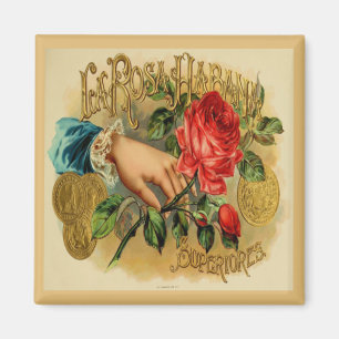 Vintager Zigarrenschachtel-Aufkleber Magnet