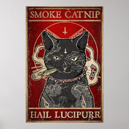 Vintager Zinn-Sign-Catnip, Retro-Metal Poster