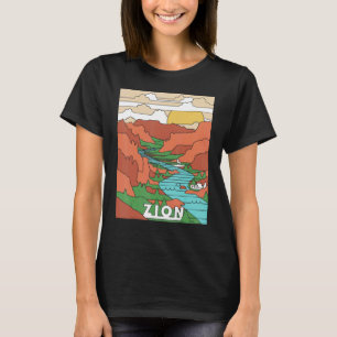 Vintager Zion Nationalpark I Hiked Angels Landung T-Shirt