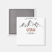 Vintager Zion-Nationalpark Magnet (Vorderseite/Rückseite)