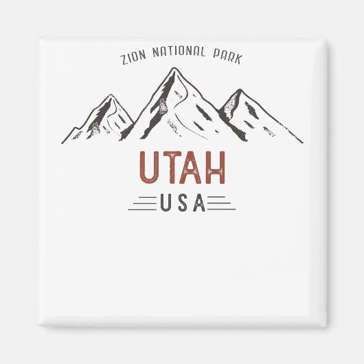 Vintager Zion-Nationalpark Magnet (Vorne)