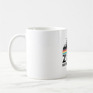 Vintager Zion Nationalpark-Retro Utah-Berg Kaffeetasse