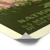 Vintager Zion Park Poster (Ecke)