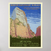 Vintager Zion Park Poster (Vorne)