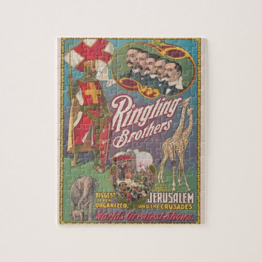 Vintager Zirkus 2 Puzzle (Vertikal)