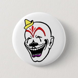 Vintager Zirkus Clown Button