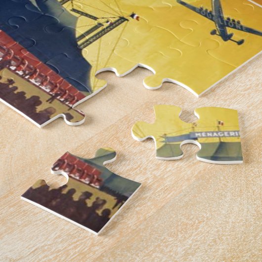 Vintager Zirkus-Clown Puzzle (Seite)