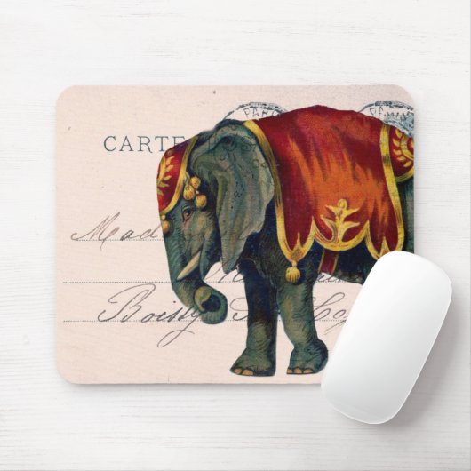 Vintager Zirkus-Elefant Mousepad (Mit Mouse)
