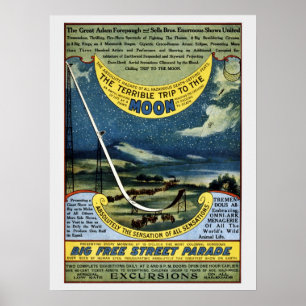 Vintager Zirkus Forepaugh and Sells Mount Trip Poster